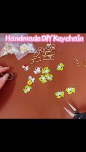 Bandai | 10/20/30Pcs Cute Dog DIY Keychain Metal Handmade for Making Alloy Key Chain Cute Keyring Gift for Fans