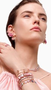 Memory wire loop bracelets 4mm Swarovski crystal bicones AB color One size fits all