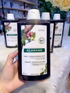 Dầu gội thảo dược dành cho tóc rụng KLORANE Strength - Thinning Hair Loss & Organic 400ml