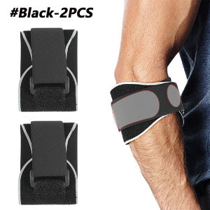 1PCS Adjustable Compression Elbow Support Strap with Soft Rebound Pad Shock Absorbing Golfer & Tennis Elbow Brace Lightweight