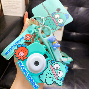 Sanrio Ugly Fish Projector Camera Keychain Stress Relief Toy Student Backpack Decorative Hanging Gift Creative Cultural Gift