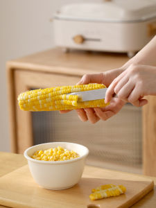 Kitchen Peeling Corn Threshing Handy Gadget For Home Corn Detacher Stainless Steel Corn Peeler Pulling Blackhead Removal Peeling Cutting Fresh Corn