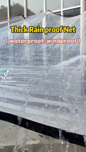 Transparent Waterproof Trapal Tarpaulin with Rope High Waterproofing and Strong Load-Bearing PE Cloth for Garden