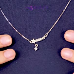 MEILYN Kalung Italy Wanita Lapis Emas Motif Stellar Cantik Perak 18K 0212240035