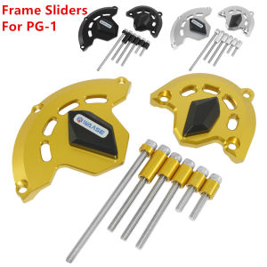Motorbik For Yamaha PG-1 PG1 2023 2024 2025 Engine Case Stator Clutch Cover Guards Crash Pad Frame Sliders Protector