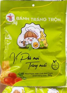 Bánh tráng trộn sẵn Thanh Tuấn 30g/gói vị Phô Mai Trứng Muối