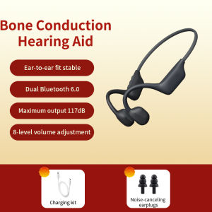 [Free Gift] Yueer Bone Conduction Hearing Aid More Refined Sound Processing Dual Bluetooth 6.0 Headset Easier to Operate for Hearing Loss