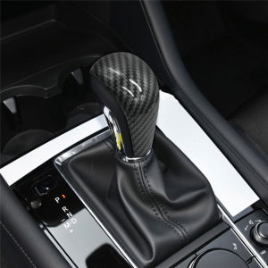 Real Carbon Fiber Car Gear Shift Head Cover Trim For Mazda 3 BP Axela CX-30 CX30 CX-50 2019 2020 2021 2022 Car Accessories