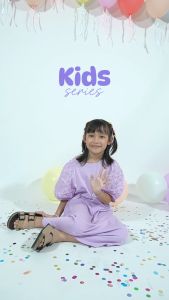 Sara Sara JINNY KIDS Size 26-35 Sendal slop anak casual sandal selop anak model ban dua gesper