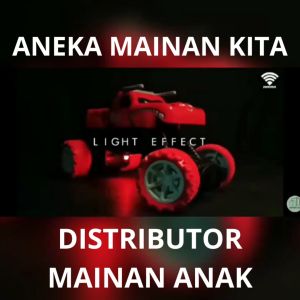 Mainan Anak Mobil Remote Control RC Rock Crawler Shark Monster Hiu