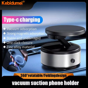 Kebidumei Car Mount Mobile Phone Holder Magnetic Intelligent Vacuum Adsorption Ultra Stable Suction Cup Bracket For Navigation Auto Telefoon Houder - Lazada