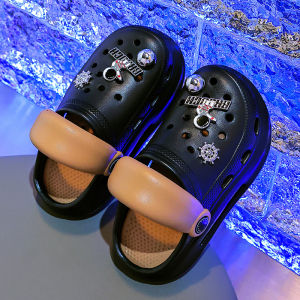 Childrens EVA Slippers Soft Bottom Anti-Slip Hole Hole Shoes Summer Indoor Outdoor Wear Princess Style Kids Parent-Child Slippers