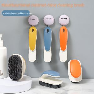 Household Shoe Washing Clothes Cleaning Brush Long Handle Shoe Brush Soft Fur Multifunction Cleaning Brush