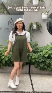 Yoenik x Hellomoncus Kyomi Short Jumpsuit - Jumpsuit Wanita - Overall Celana Pendek