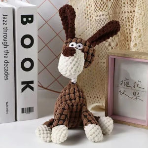 ของเล่นสุนัข Amour Plush Rope Knot Dental Cleaning Toys ของเล่นสุนัขที่ทนต่อการเคี้ยว ของเล่นสุนัขที่ทำเสียงสำหรับ Teddy Corgi