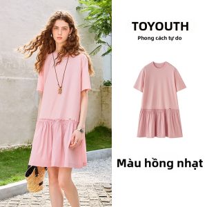 Toyouth | Đầm Tshirt Midi Phong Cách Thoải Mái Rộng Rãi