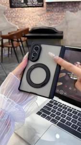 Z Fold8 Wide for Magsafe 360 Rotating Kickstand Matte Case for Samsung Galaxy Z Fold 8 Ultra Hinge Protection Magnetic Fit Cover