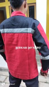 Katelpak Atasan Kerja Lengan Panjang Kombinasi / Wearpack Safety / Setelan Baju Kerja / Baju Proyek / Baju Bengkel / Kemeja Panjang
