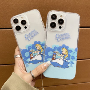 Phone Casing for OPPO Reno16 F 5G Reno16 Pro 5G New 2026 Cute Cartoon Princess Alice Pattern Clear Rubber Soft Case for OPPO Reno 16f 16pro 16 5G for Girl Phone Cover