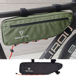 Bike Frame Bag Waterproof Triangle Bag Bicycle Under Top Tube Bag Corner Pouch Storage Bag Approx 3L for Cycling Accessories
