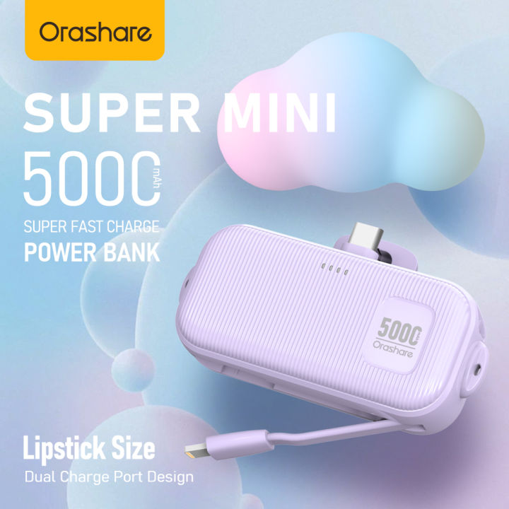 Orasher Orashare PNC05 5000mAh Mini Powerbank 22.5W Fast Charge Type C ...