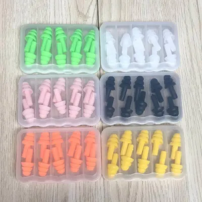 Disposable Silicone Earplugs Noise Reduction Waterproof for Swimming And Sleeping Environmentally Friendly Anti-snoring