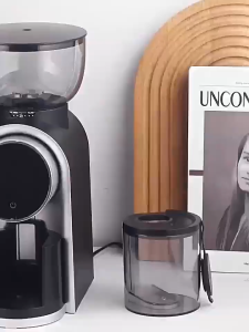 เครื่องบดกาแฟ 220Vเครื่องบดเมล็ดกาแฟฟ้าอัตโนมัติเต็มรูปแบบ ปรับระดับความหยาบ-ละเอียดได้ 25 ระดับ สำหรับงานในบ้าน Electric coffee