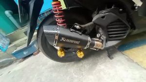 PMShop NVX 155 & 125 AEROX V2 Nmax V2 Motorcycle Exhaust System Elbow Pipe Slip On Exhaust Muffler Front pipe Neck Link Middle pipe Slide-In Type For Yamaha NVX155 NVX125 AEROX155 Nmax155