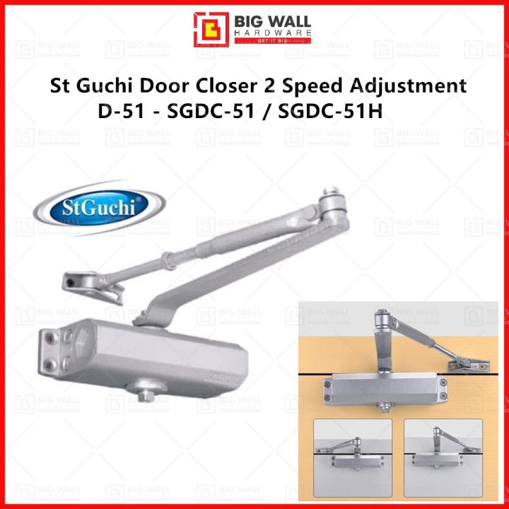 St Guchi Door Closer 2 Speed Adjustment D51 SGDC51 / SGDC51H