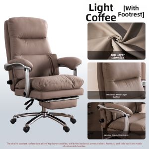 Luxury Home Office Chair Reclining Leather