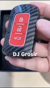 Case Carbon Smartkey Cover Key Kunci Mitsubishi Xpander Livina - 7093