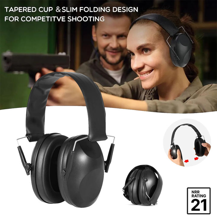 Gun Ragne Ear Protection Shooting Ear Protection Earmuffs with NRR 21dB Noise Cancelling Safety ...