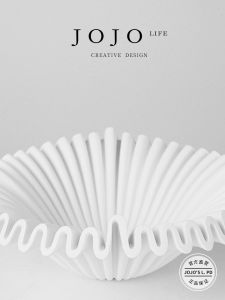 Modern Simplicity JOJOS L PD Resin Fruit Tray Display Ornament Coffee Table Storage Walnut Hollow out Bowl Home Decor