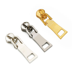 2ชิ้น/ถุงที่ดึงซิปเหล็กถอดได้สำหรับซิปเลื่อนหัวซิปซ่อมแซมสำหรับกระเป๋าเป้สะพายหลัง Coat Tab อุปกรณ์เย็บผ้า DIY