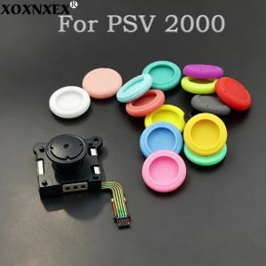For PSV 2000 Analog Joystick Module With Flex Cable +Thumb Stick Caps Replacement Repair Parts For PSV 2000 Game Console