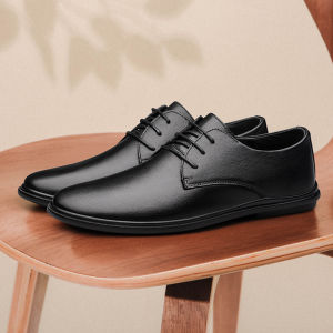 Leisure Business New Genuine Leather Soft Sole Shoes