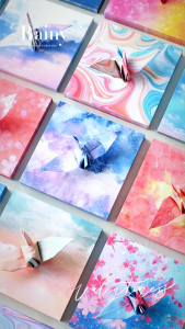 400pcs Colorful Starry Sky Origami Paper Square Galaxy Outer Space Folded Paper Children DIY Handmad