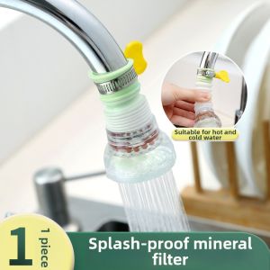 Universal Rotating Pressure Boosting Anti-splash Faucet Extension