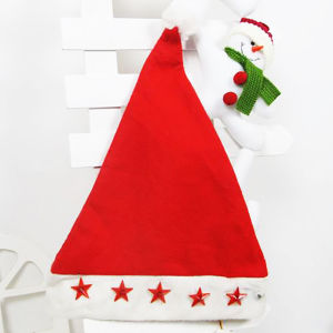 Topstar Christmas Hat With Blinking Star Light Santa Claus Hats For New Year
