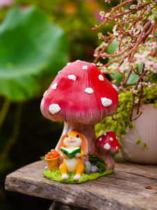 Creative Artificial Mushroom Rabbit Decoration Outdoor Garden Courtyard Desktop Lawn Kindergarten Decorations Arrangement Landscaping