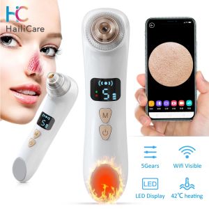 Visual Electric Facial Blackhead Remover With Camera Vacuum Acne Cleaner Black Spots Removal Deep Cleansing Skin Pore Cleaner