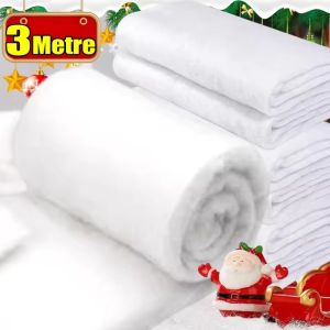 3M giáng sinh tuyết chăn Fluffy tuyết nhân tạo Thảm cuộn giả Trắng Bọc đi tuyết cho cây giáng sinh thảm bông trang trí