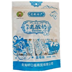 Qinghai Yak Old Yogurt Tourist Hot Snack Seven Color a Gu Soft Caramels Threaded Low Inflated Gelatinous Candy 300g Bag