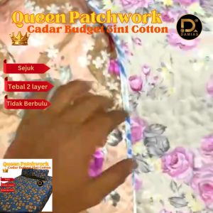DAMIAS Queen Reversible Patchwork Bedsheet — 3IN1 Factory Reject Set / Bedsheet Only