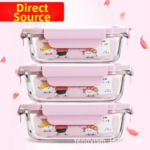MEISITEKEKE | Microwave-safe Food Storage Box Glass