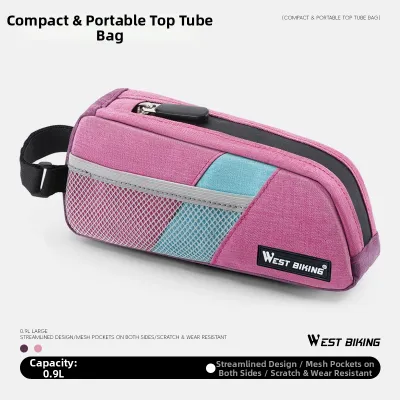 West Biking | Bike Top Tube Bag Front Frame Bag For Mountain Road Bikes