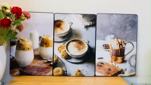 (HCM) Tranh treo tường trang tri decor quán cà phê Binbin TCP 02 kèm đinh treo chuyên dụng