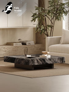 Tide leader | Designer Luxe Stone Square Coffee Table
