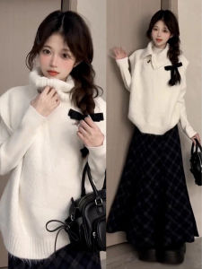 DUOMIAOTU | French Style Winter Dress Set