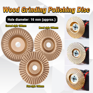 HB High Quanlity Wood Grinding Wheel Rotary Disc Sanding Wood Carving Tool 16mm Bore